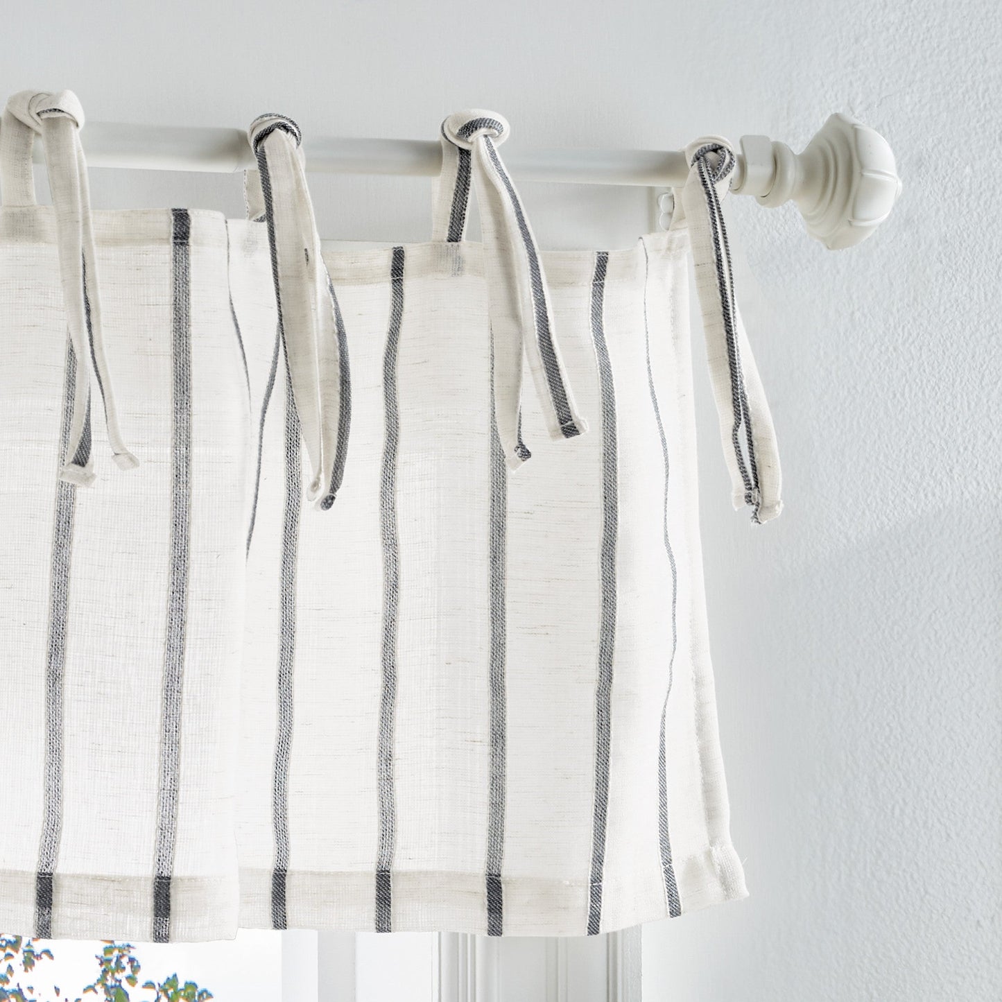 Martha Stewart Laguna Stripe Valance und Tier 3pc Set