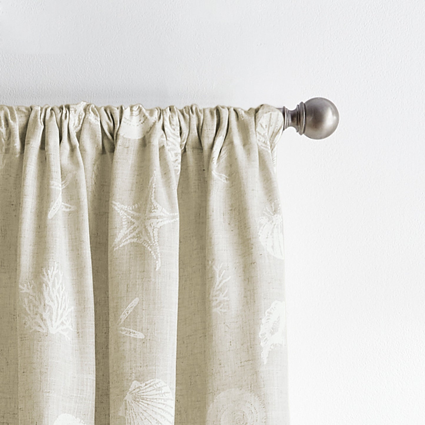Destinations Seashells Curtain Panel Paare
