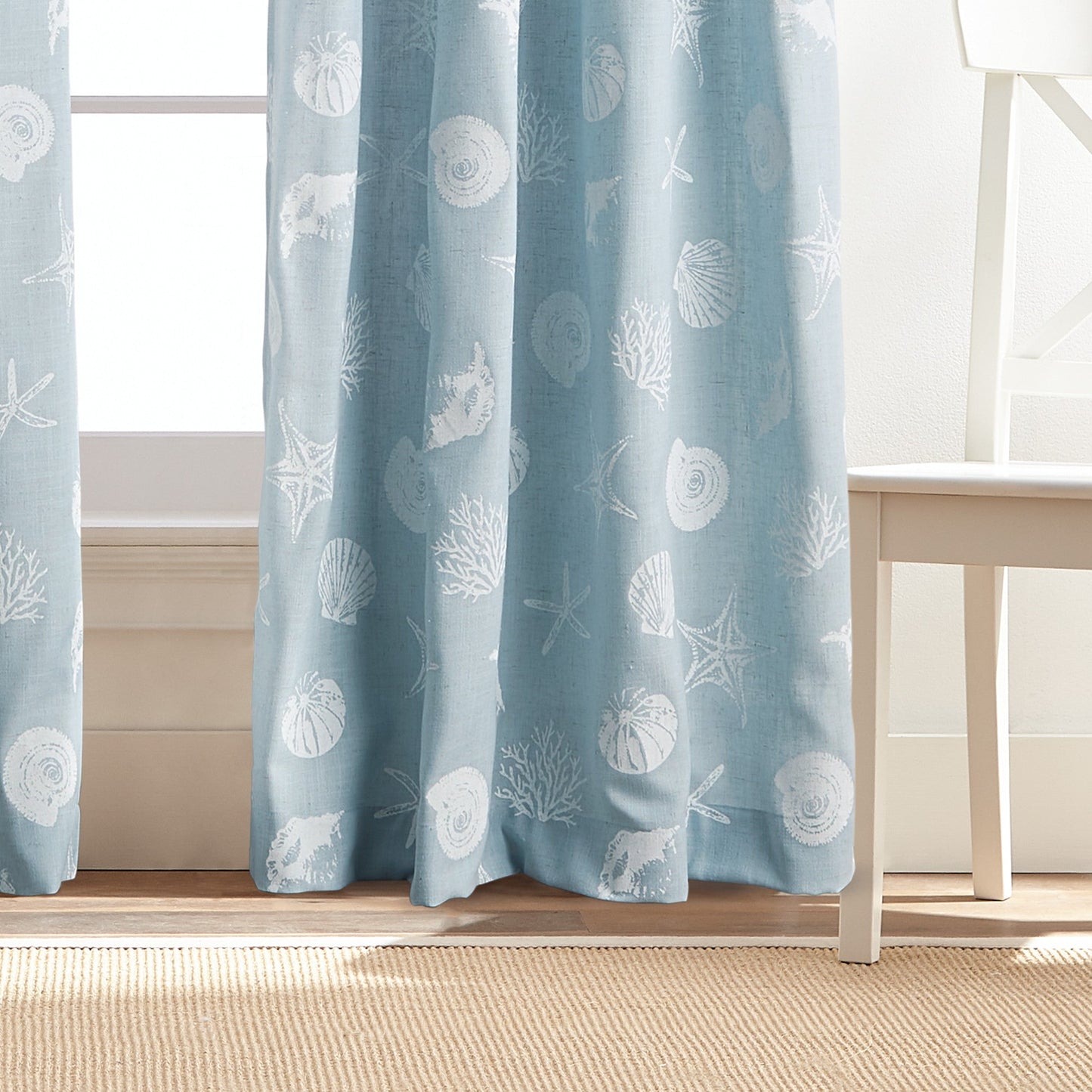 Destinations Seashells Curtain Panel Paare