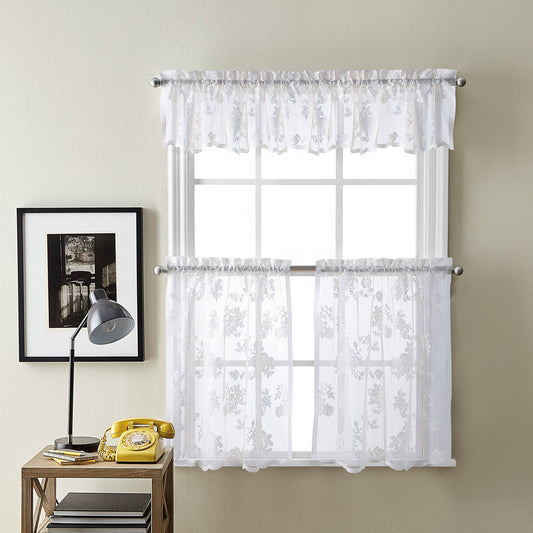 Vorhangwerke Sibella Lace Valance & Tiers