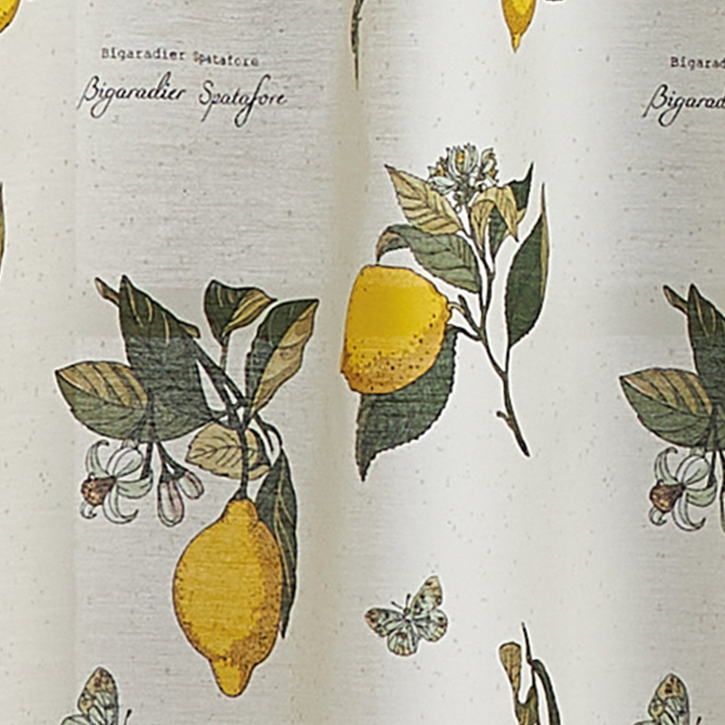 Curtainworks Vintage Lemon Valance & Tier 3pc Set