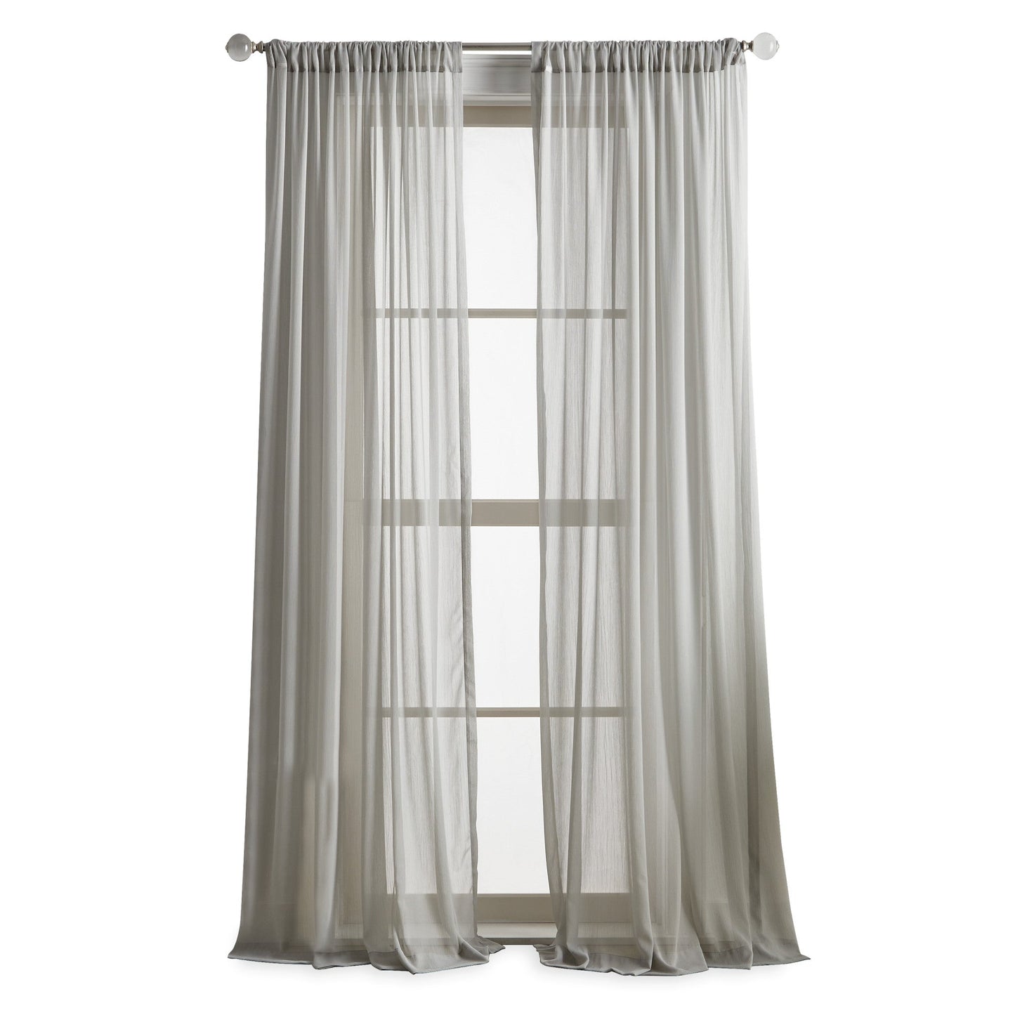 Martha Stewart Glacier Sheer, Set von 2 Panels