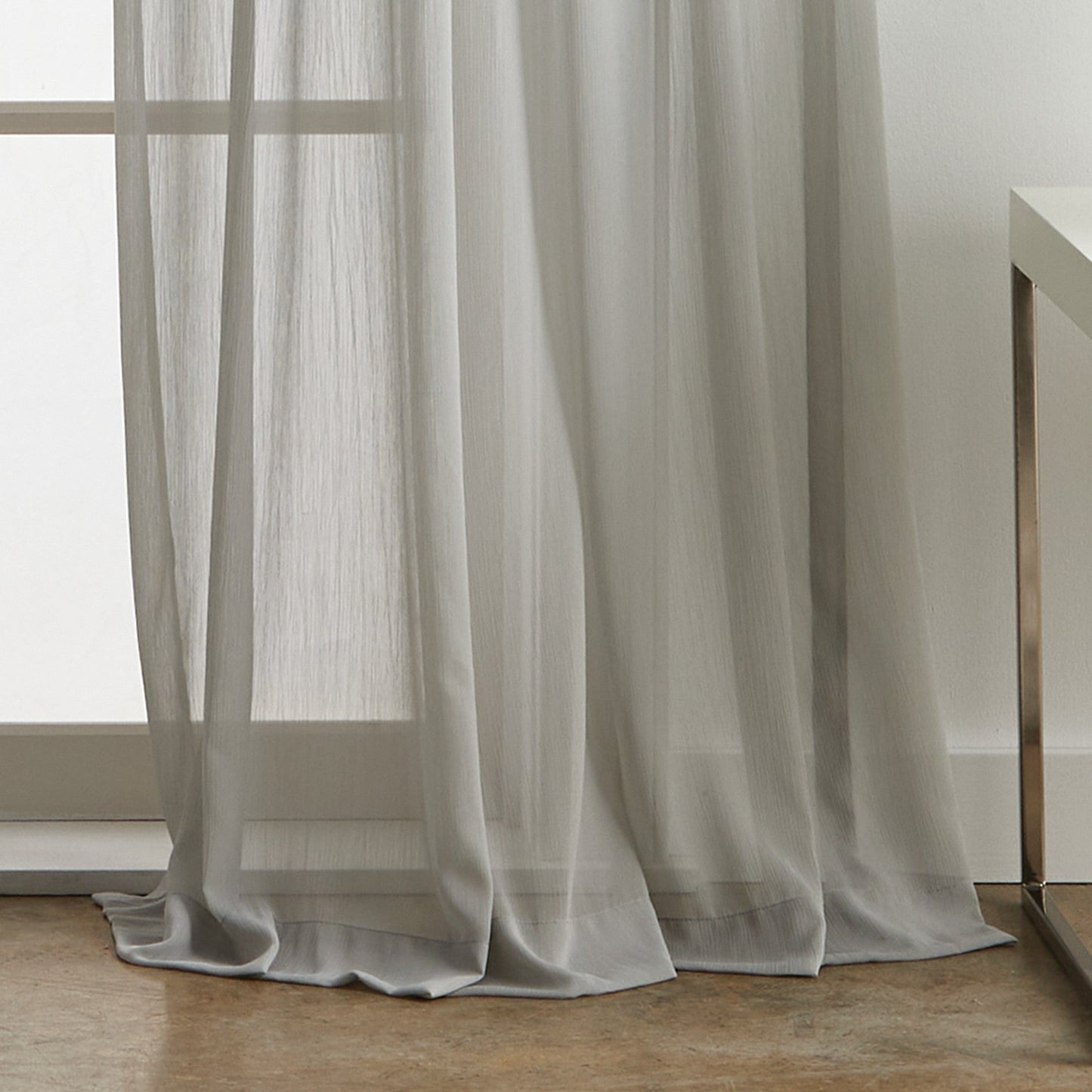 Martha Stewart Glacier Sheer, Set von 2 Panels