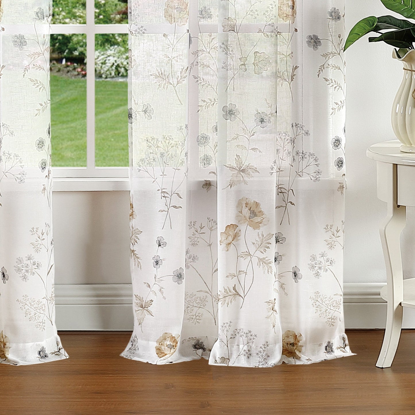 Martha Stewart Martha's Garden Print Vorhang-Panel
