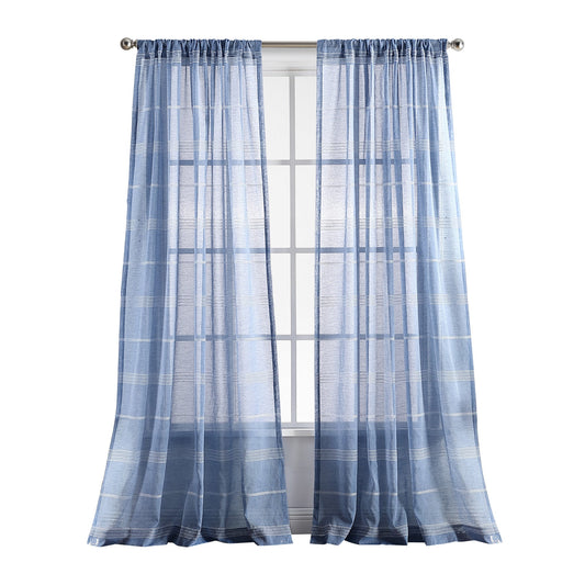 Martha Stewart Delicate Stripe Curtain Panel Paar