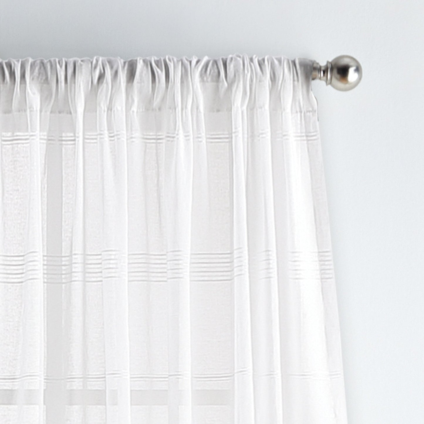 Martha Stewart Delicate Stripe Curtain Panel Paar