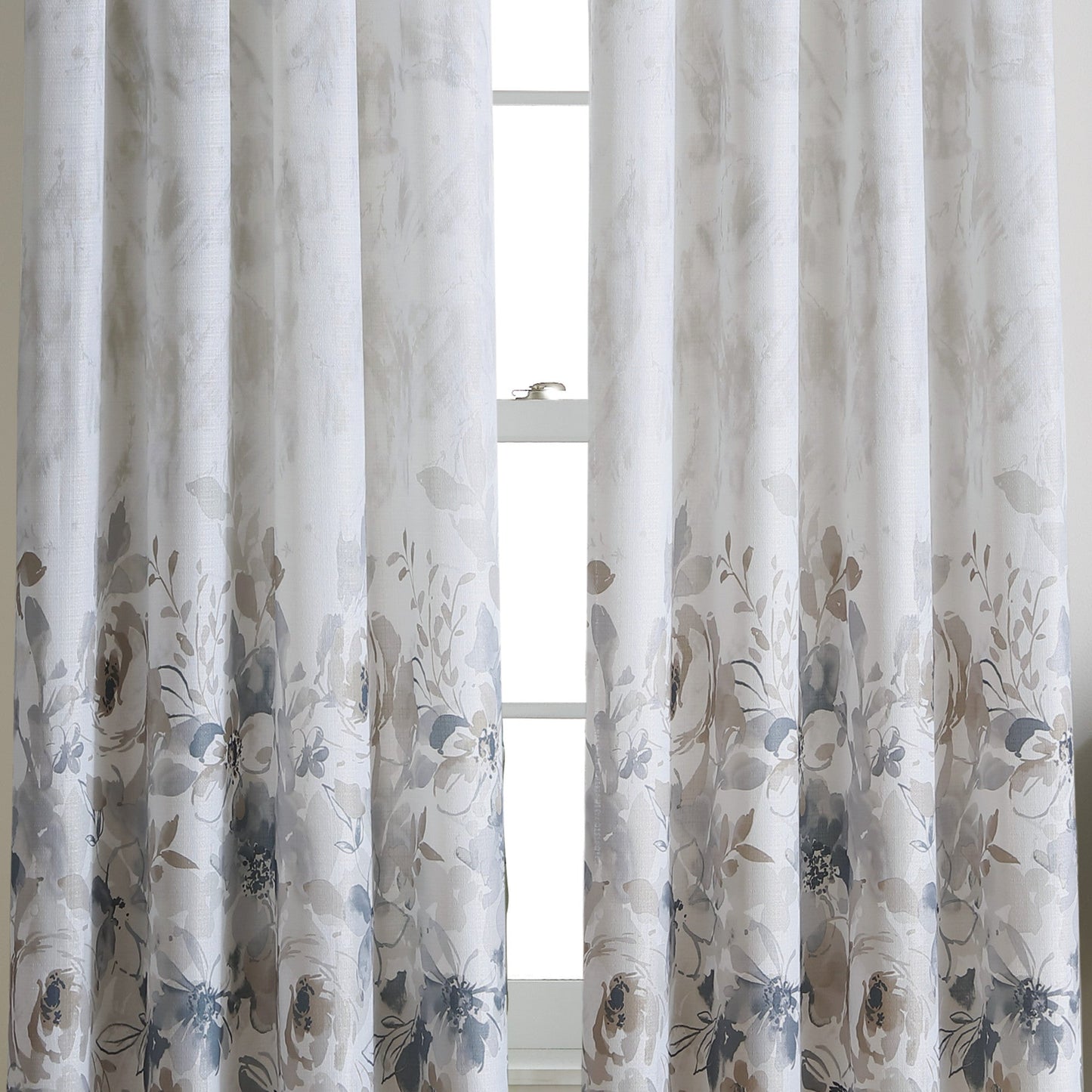 Vorhangarbeiten Aquarell Floral Poletop Fenstervorhang Panel