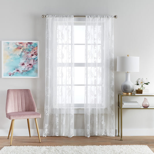 Vorhangarbeiten Sibella Lace Vorhang Panel Paar