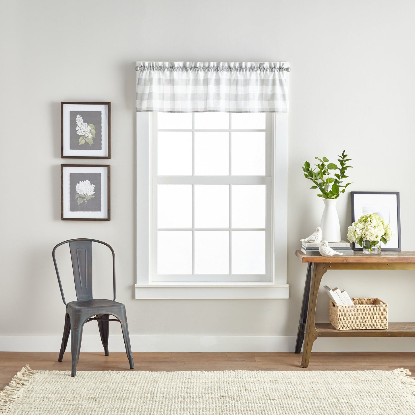 Curtainworks Buffalo Check Valance & Tier 3pc Set