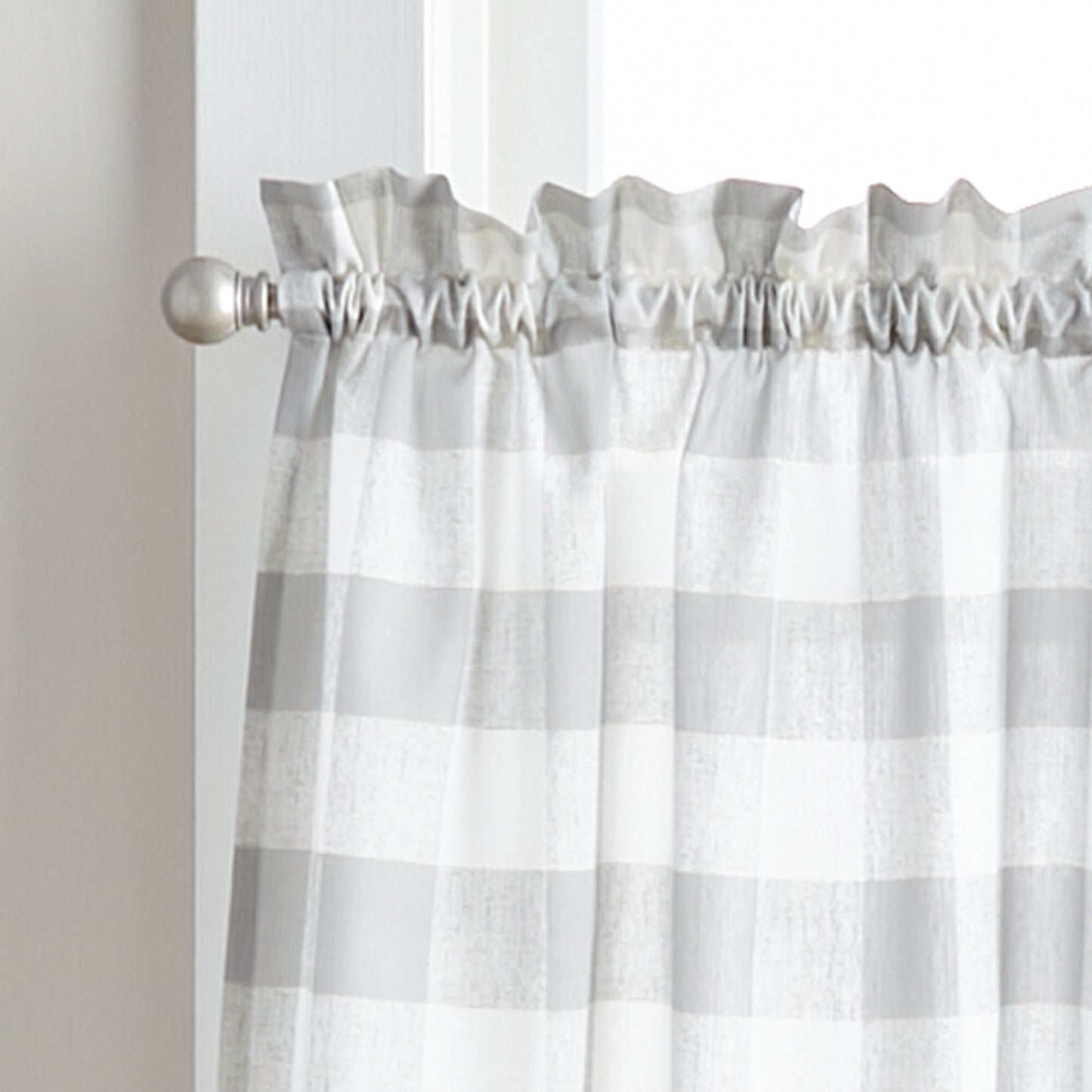 Curtainworks Buffalo Check Valance & Tier 3pc Set