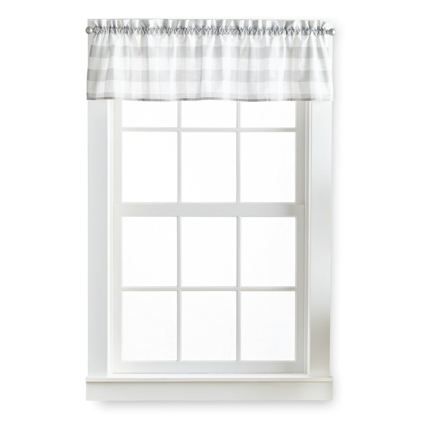 Curtainworks Buffalo Check Valance & Tier 3pc Set