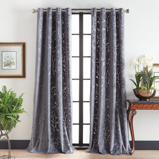 Martha Stewart Sherwood Velvet Curtain Panel Paar