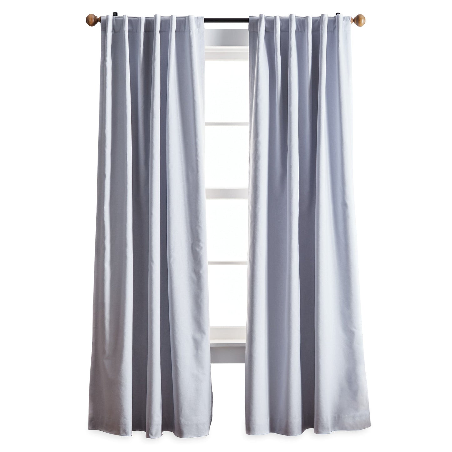 Martha Stewart Lido Linen Blackout Curtain Panel Paar