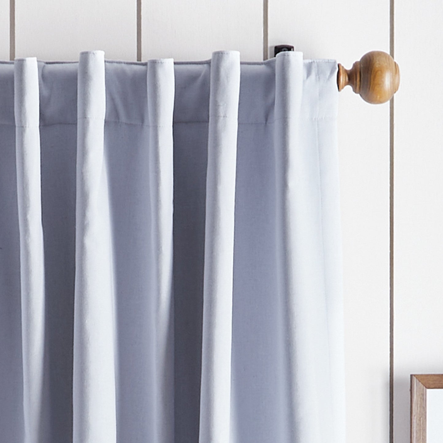 Martha Stewart Lido Linen Blackout Curtain Panel Paar