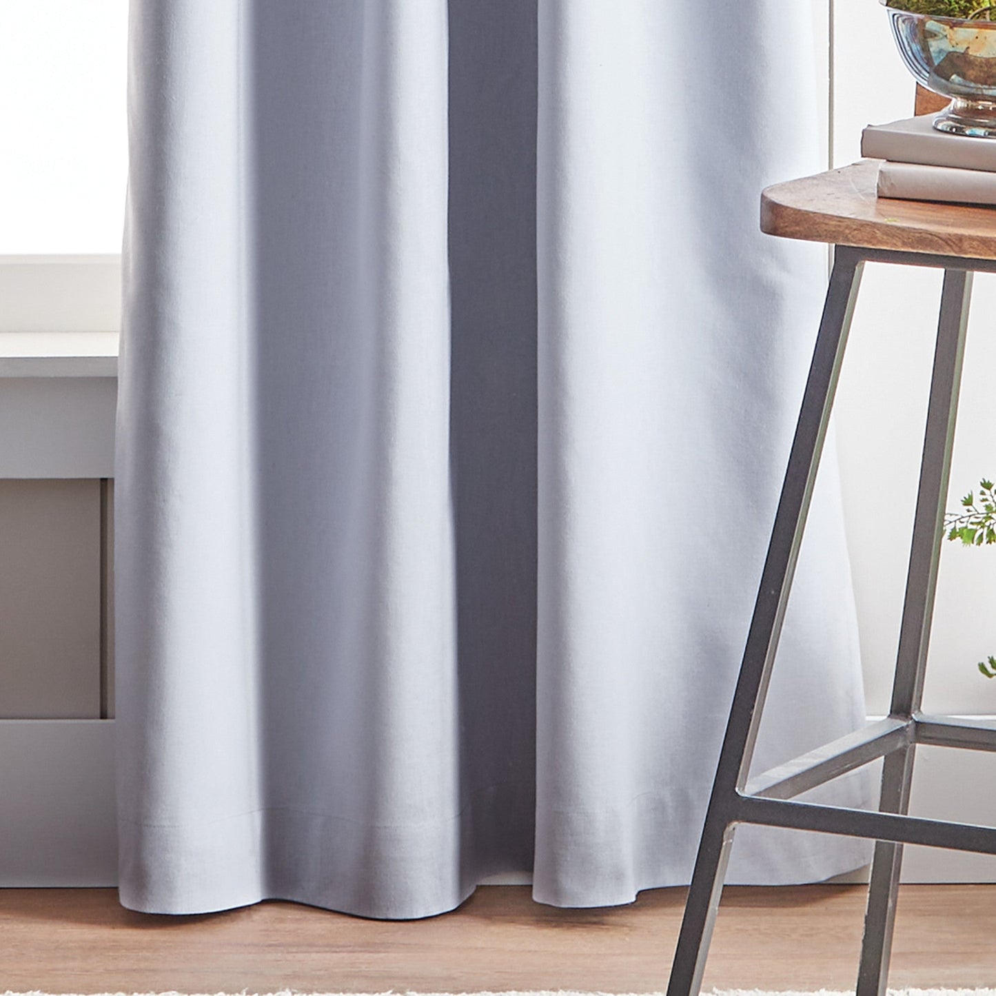 Martha Stewart Lido Linen Blackout Curtain Panel Paar