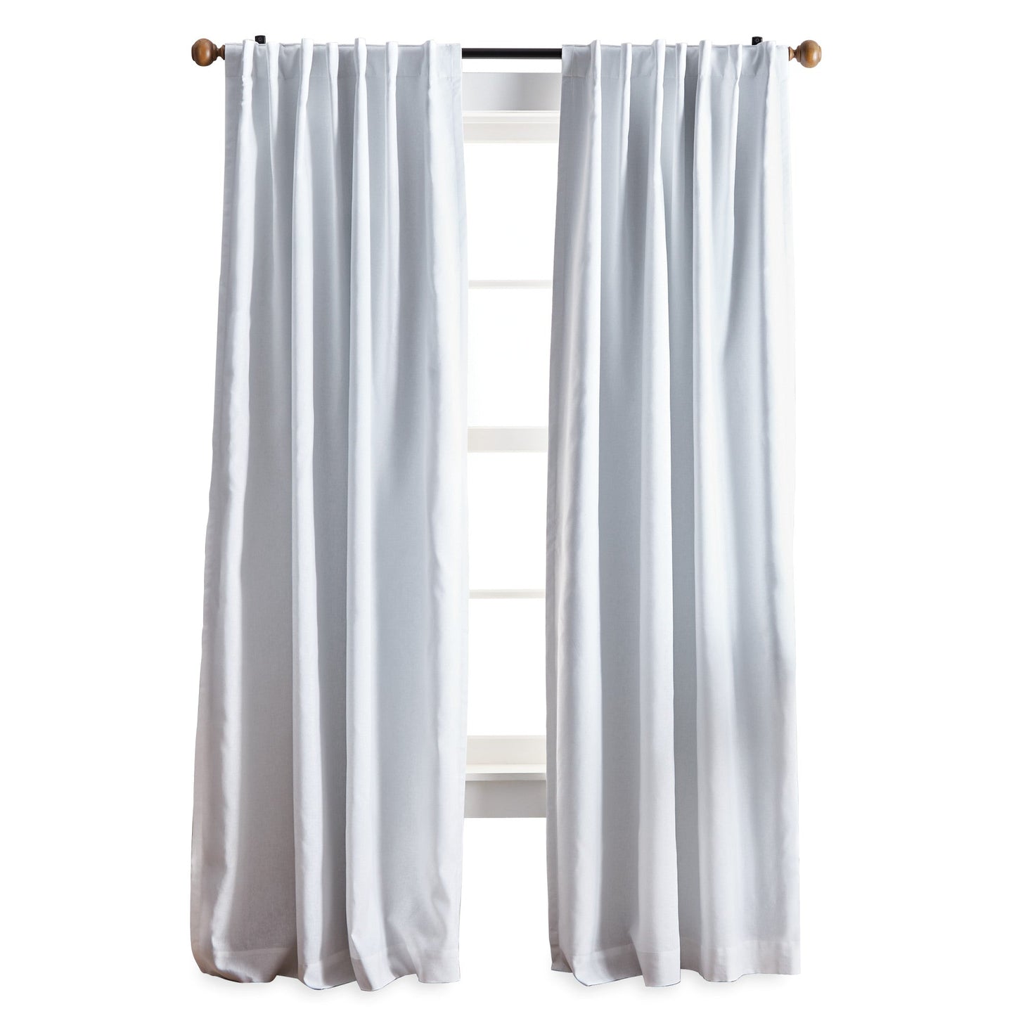 Martha Stewart Lido Linen Blackout Curtain Panel Paar