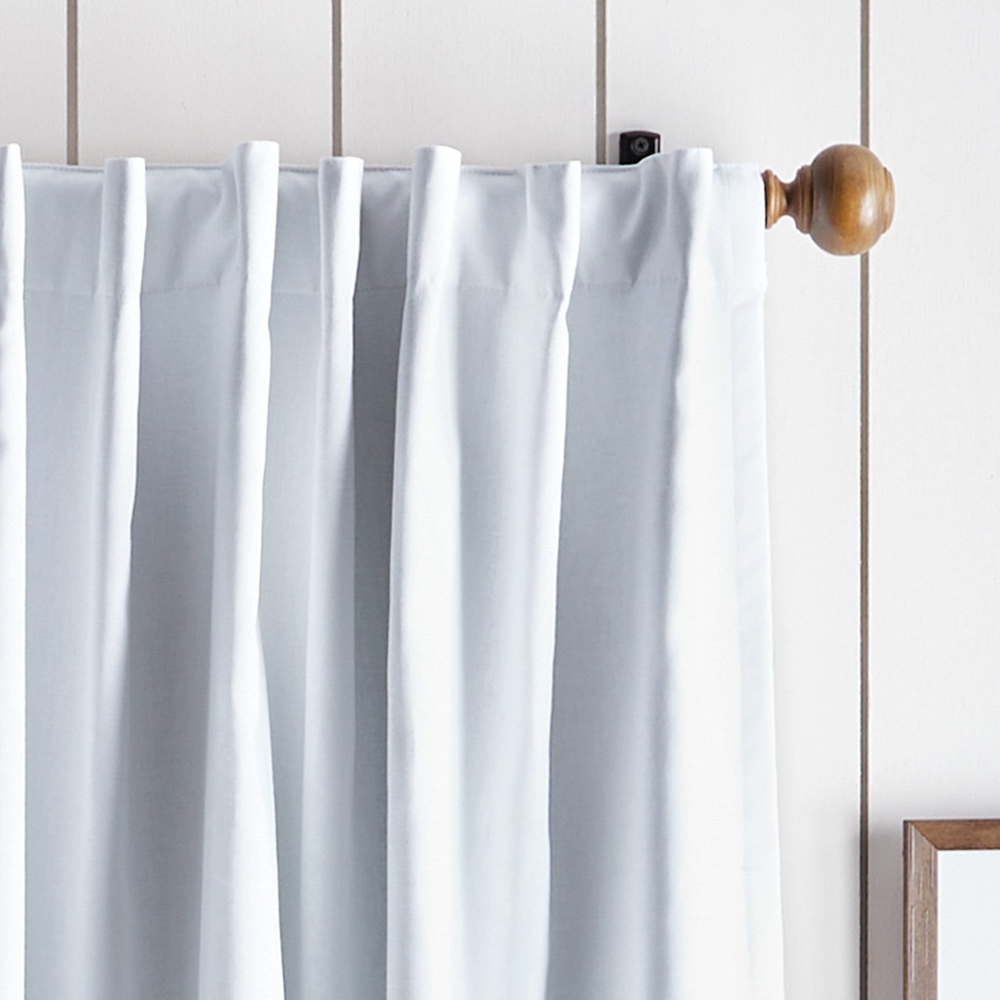 Martha Stewart Lido Linen Blackout Curtain Panel Paar