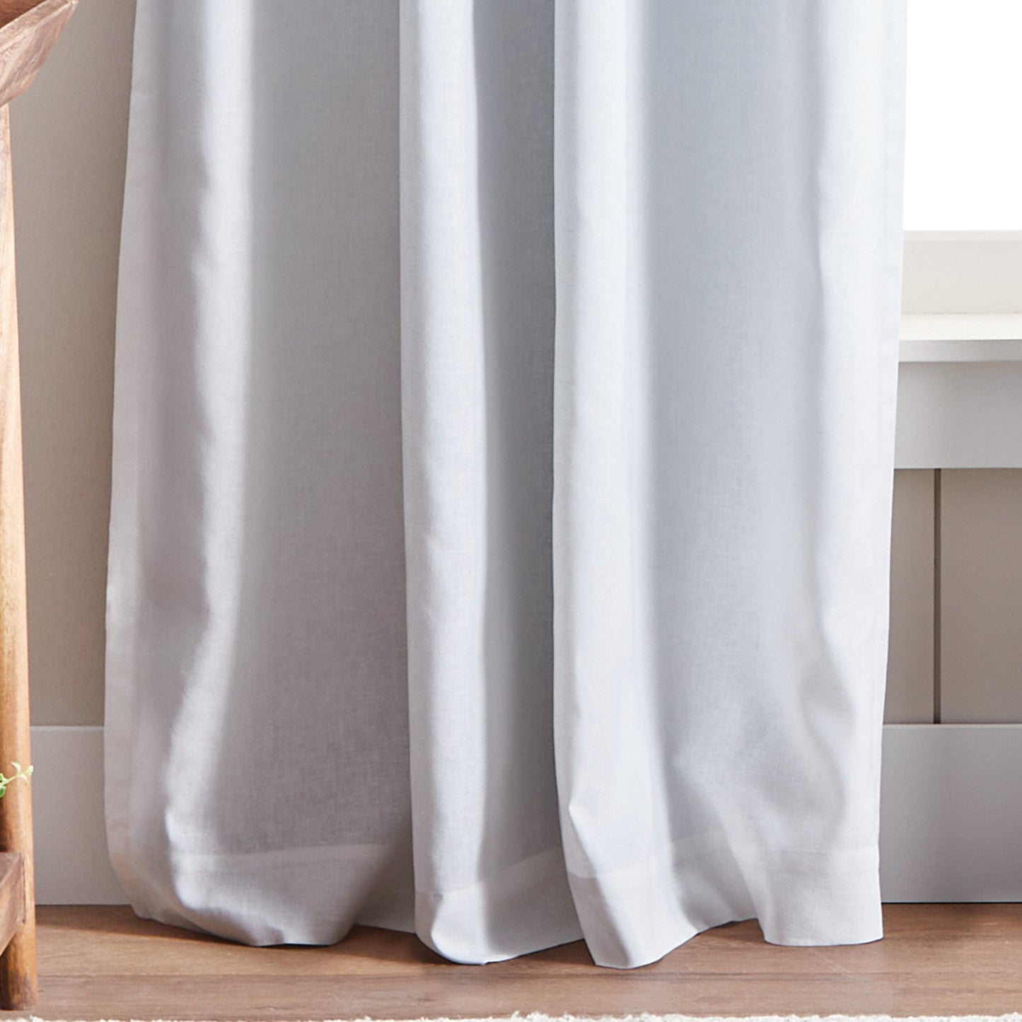 Martha Stewart Lido Linen Blackout Curtain Panel Paar