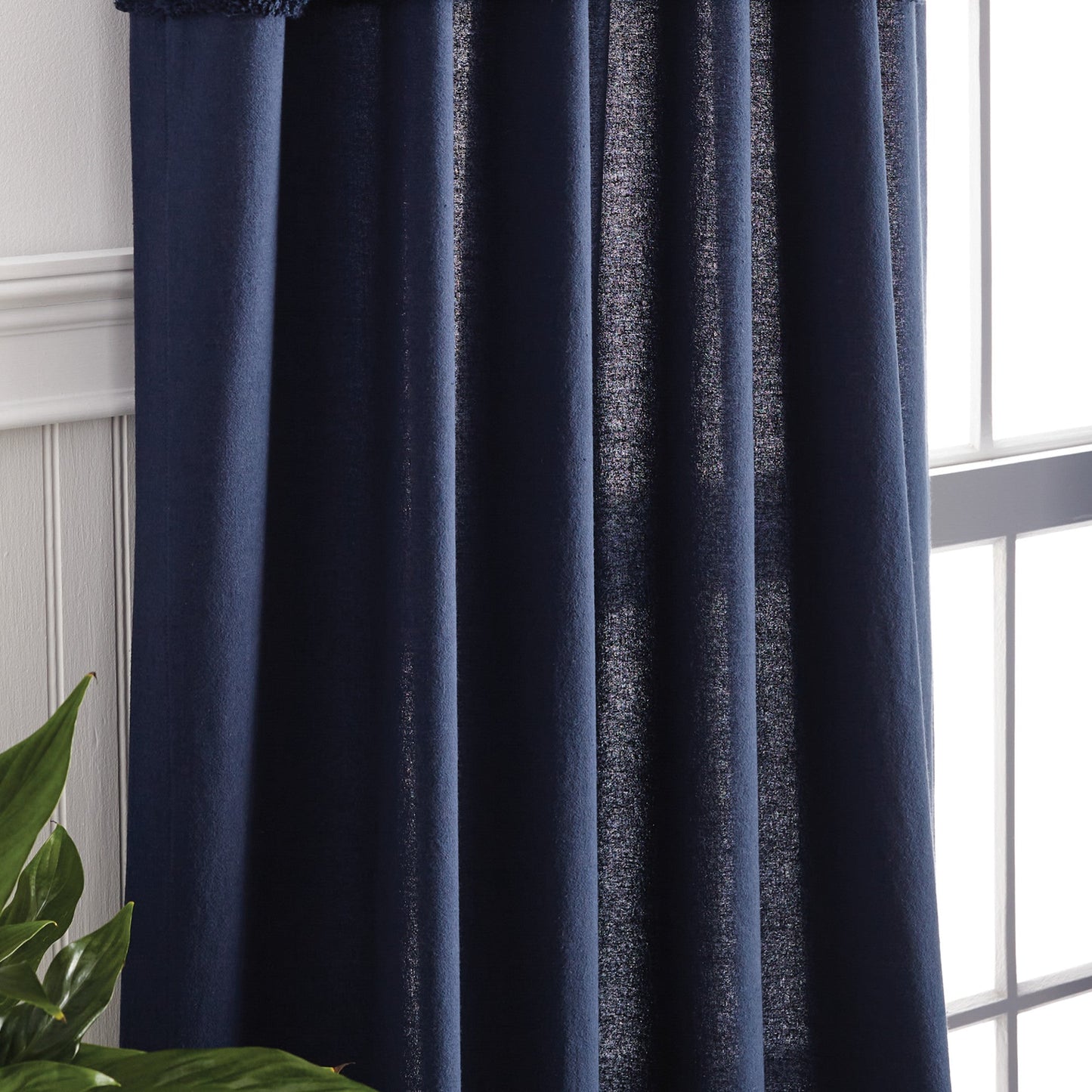 Martha Stewart Water's Edge Tufted Curtain Panel Paare