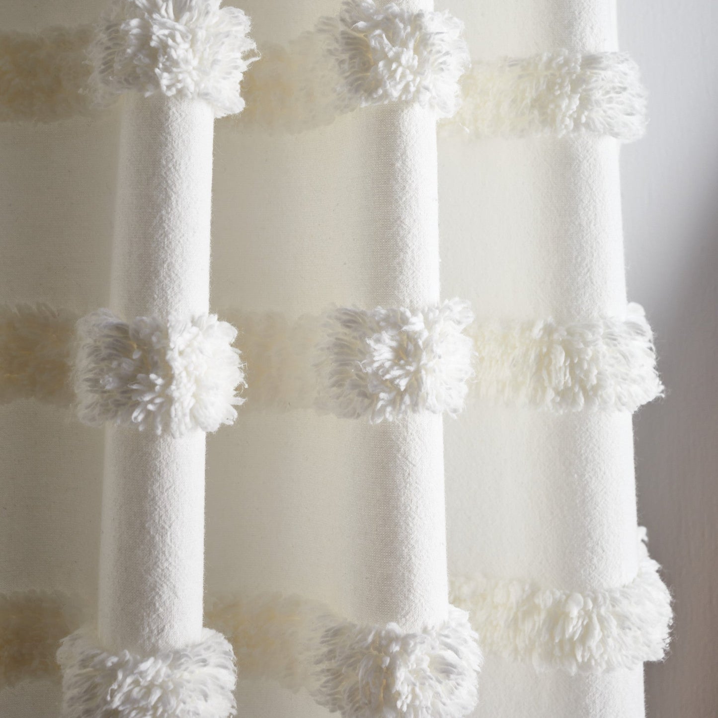 Martha Stewart Water's Edge Tufted Curtain Panel Paare