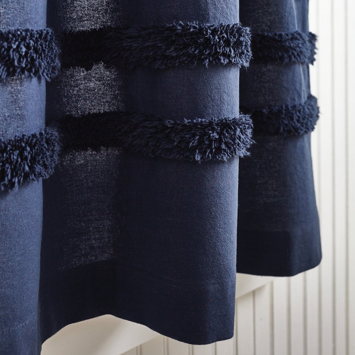 Martha Stewart Water's Edge Tufted Valance & Tier 3pc Set