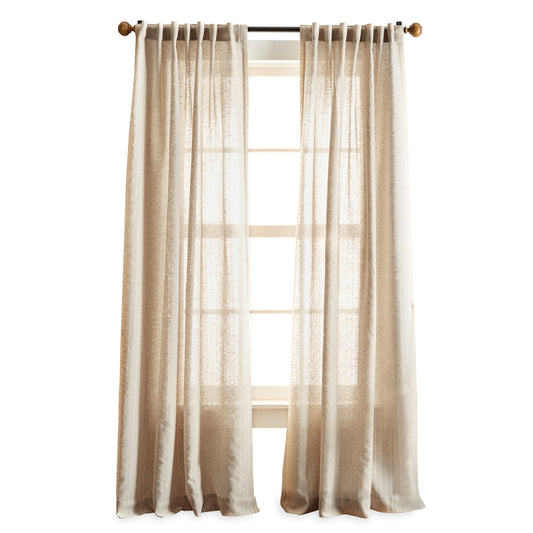 Martha Stewart Leinen Stripe Vorhang-Paar