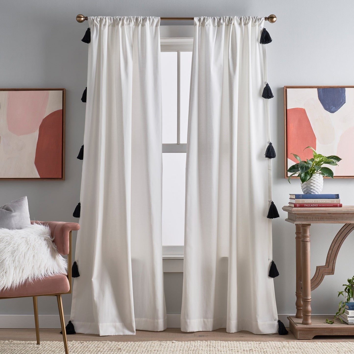 Peri Home Chunky Tassel Vorhang-Paar