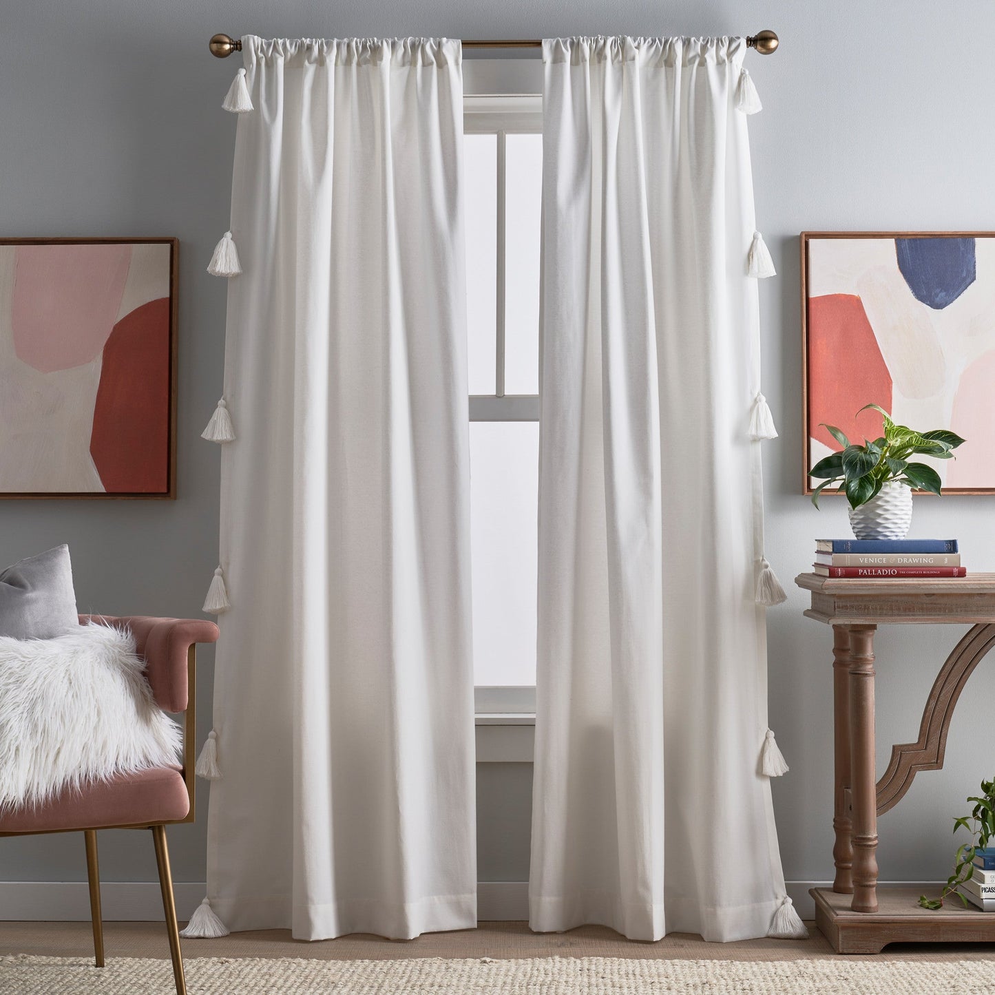 Peri Home Chunky Tassel Vorhang-Paar
