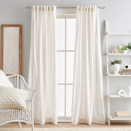 Peri Home Cut Geo Curtain Panel Paar