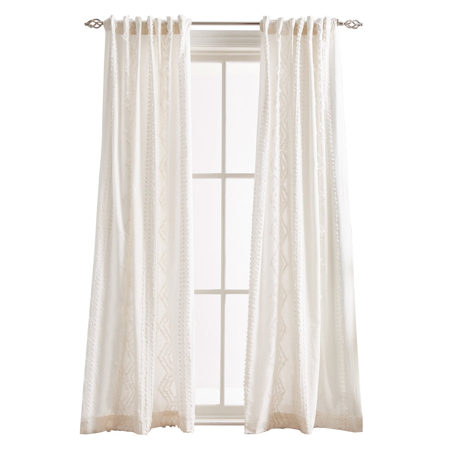 Peri Home Cut Geo Curtain Panel Paar
