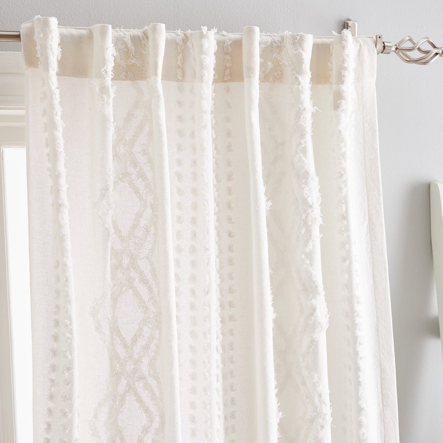 Peri Home Cut Geo Curtain Panel Paar