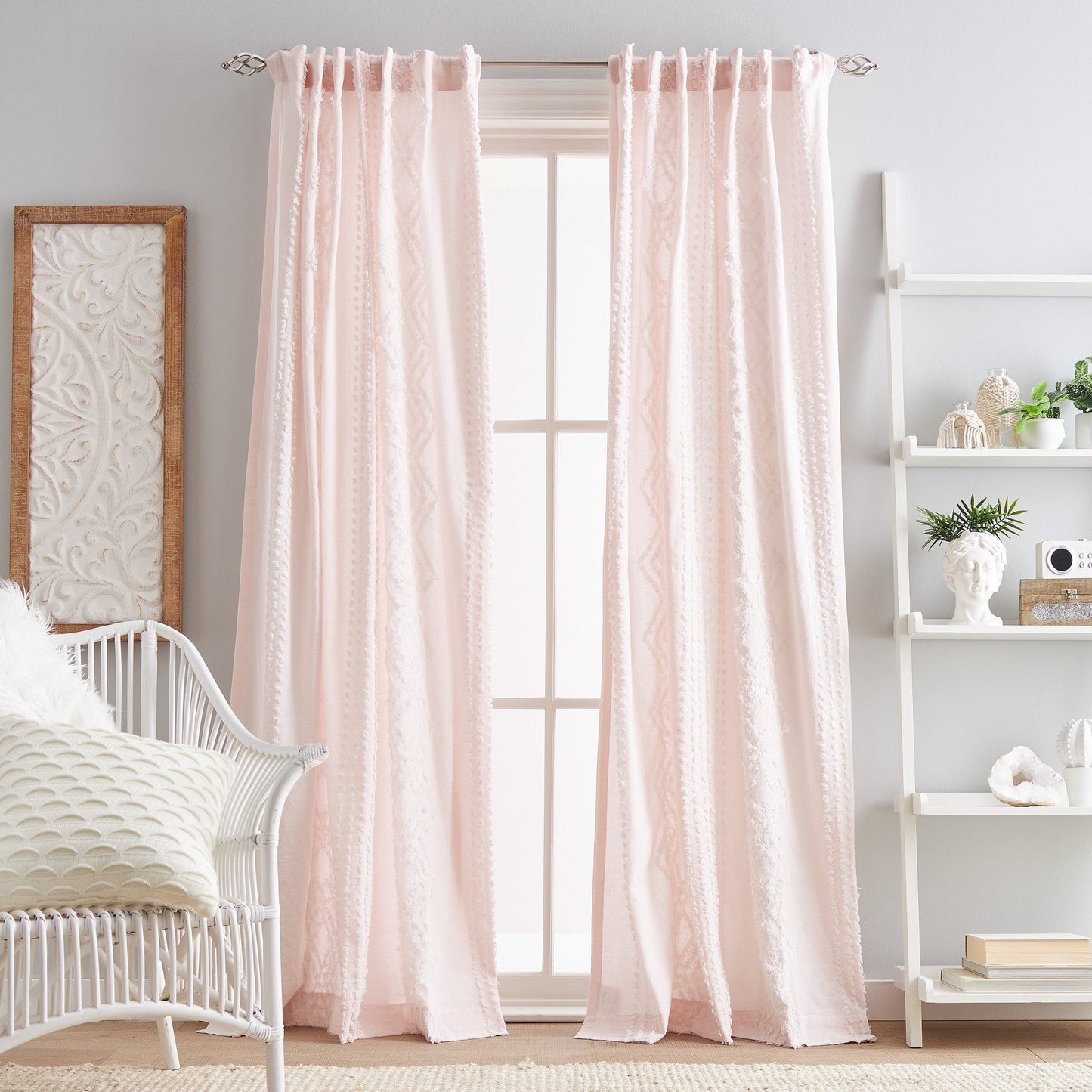 Peri Home Cut Geo Curtain Panel Paar