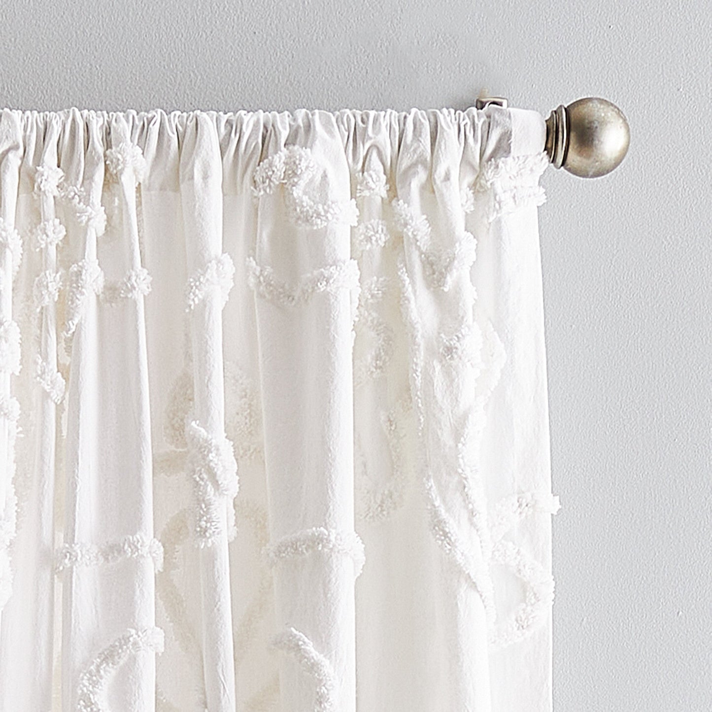 Peri Home Gates Tufted Chenille Curtain Panel Paar