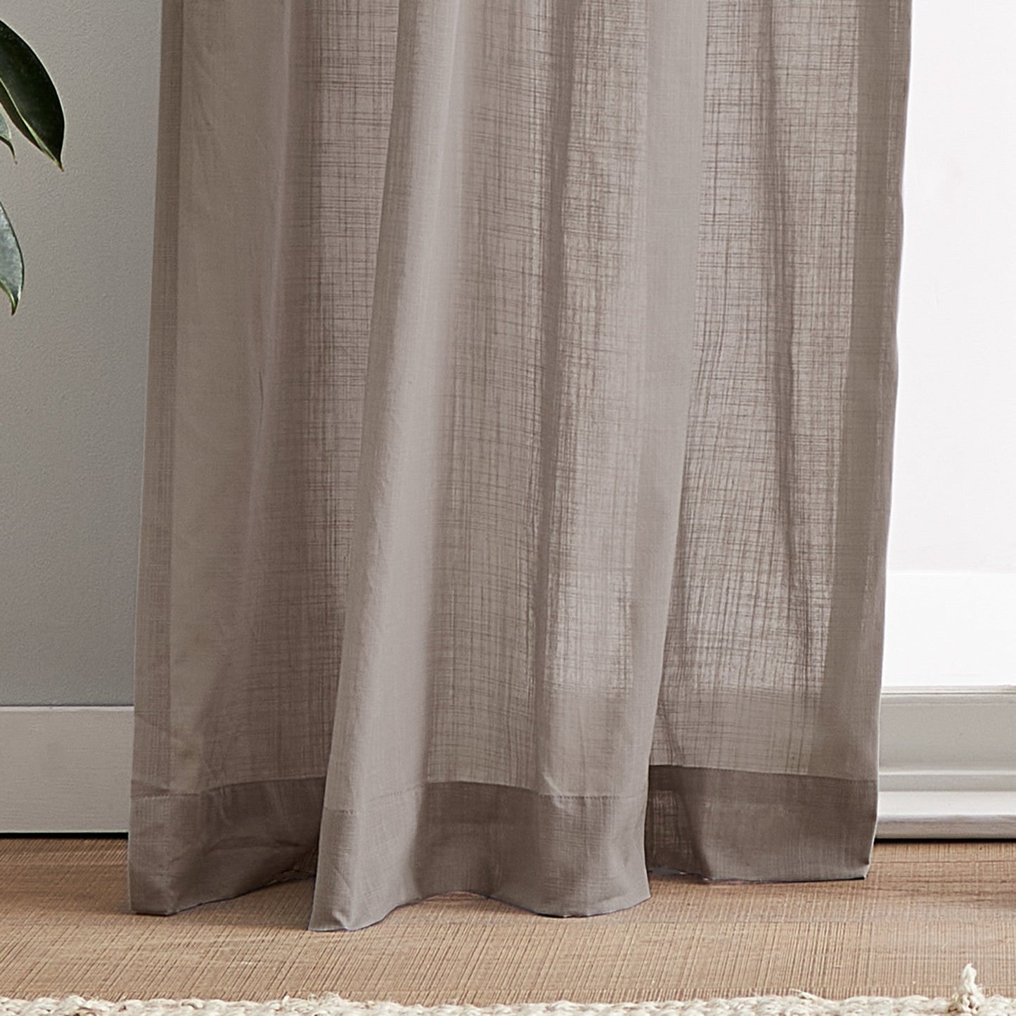 Peri Home 100% Baumwolle Sheer Curtain Panel Paar