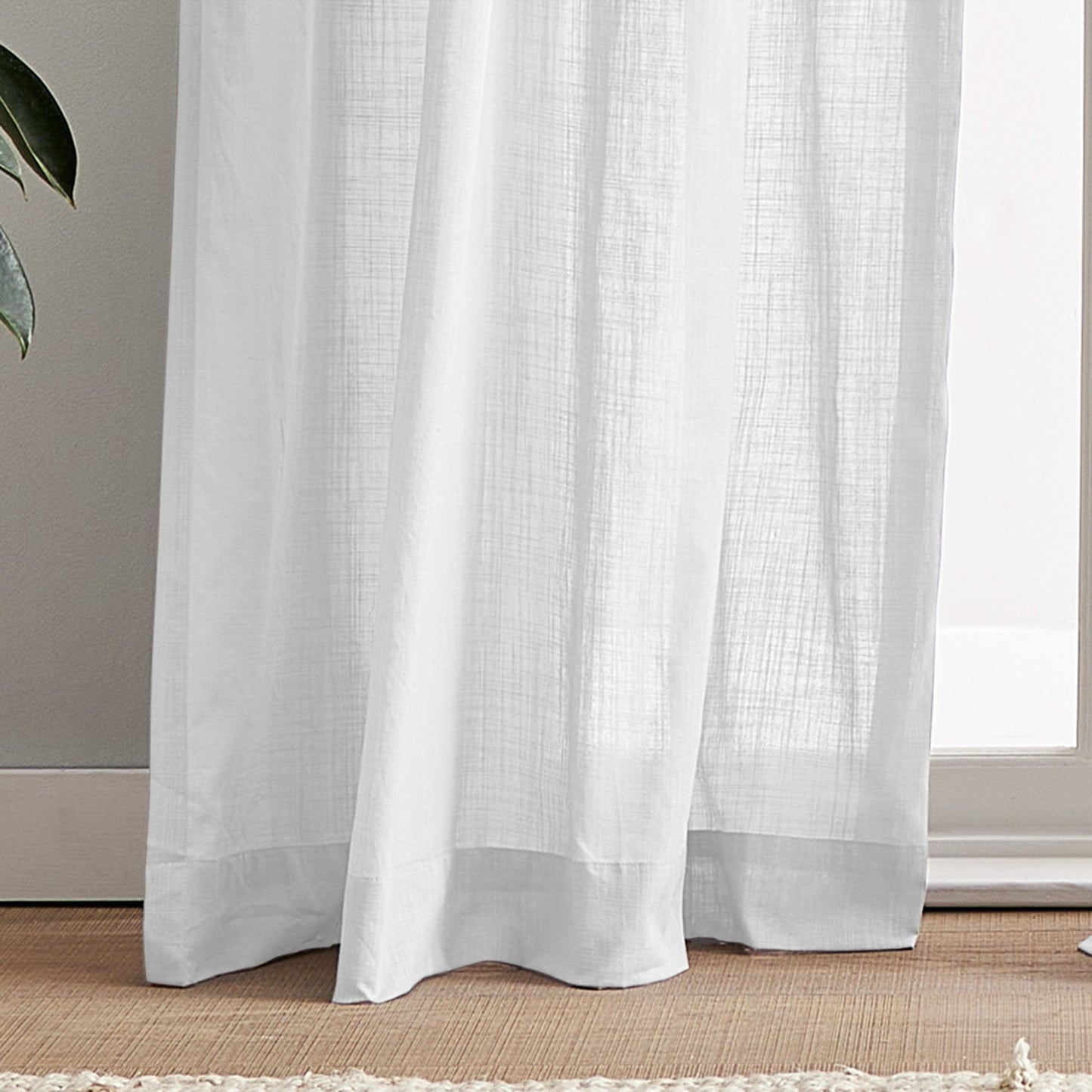 Peri Home 100% Baumwolle Sheer Curtain Panel Paar