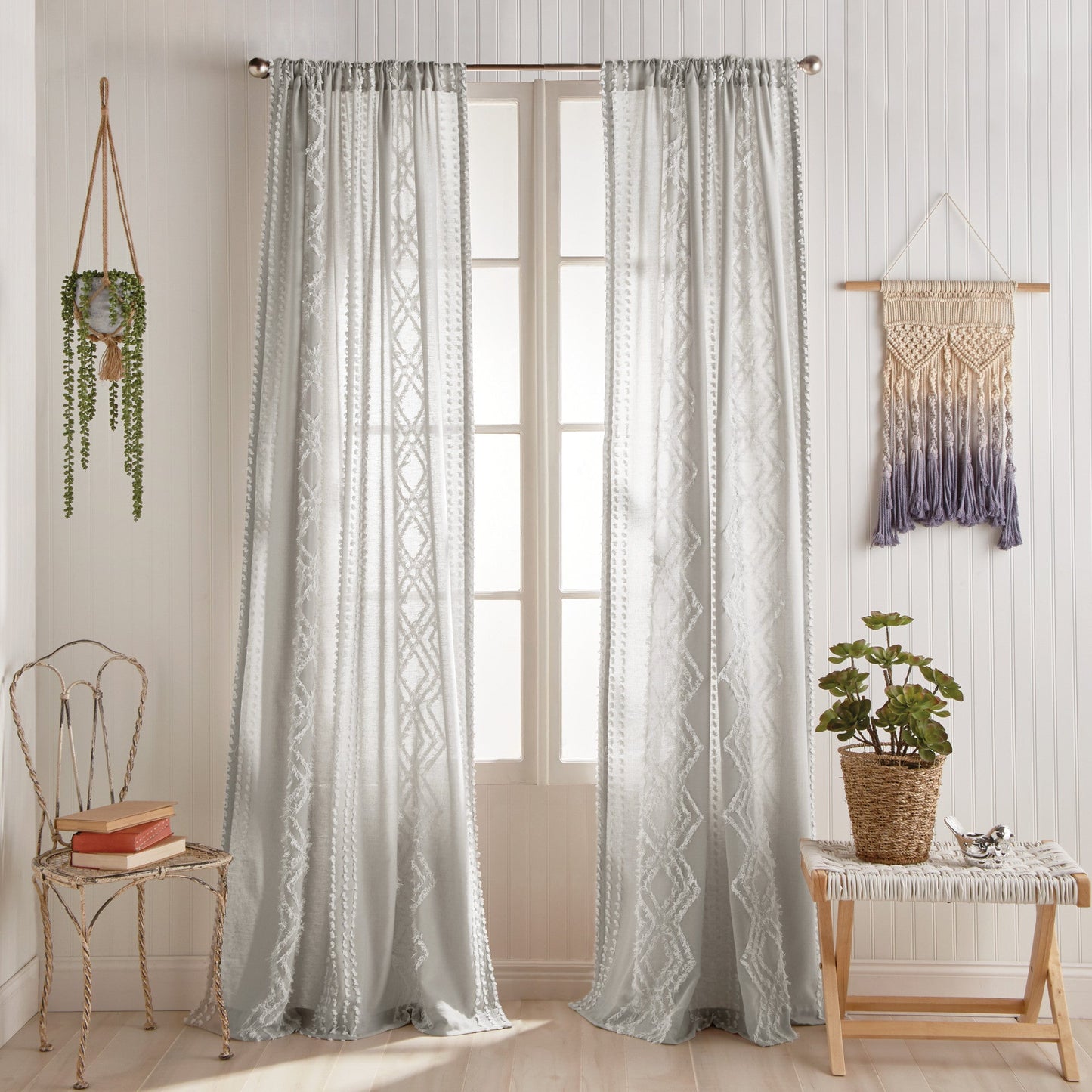 Peri Home Cut Geo Curtain Panel Paar