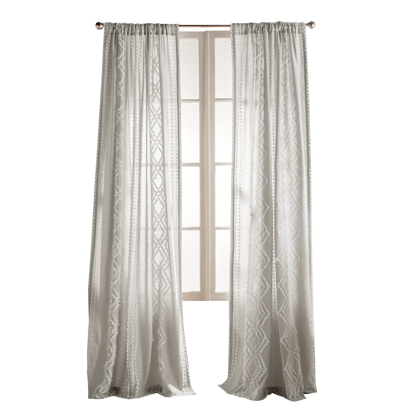 Peri Home Cut Geo Curtain Panel Paar