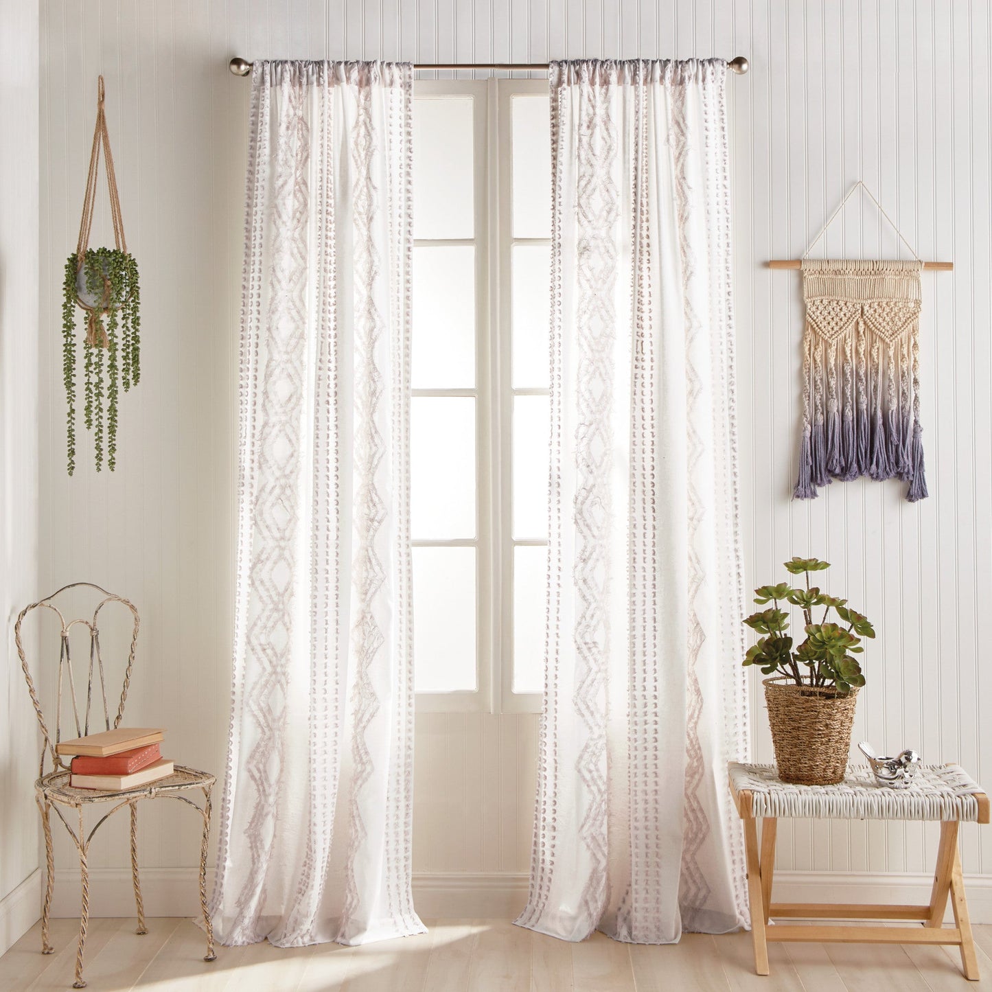 Peri Home Cut Geo Curtain Panel Paar