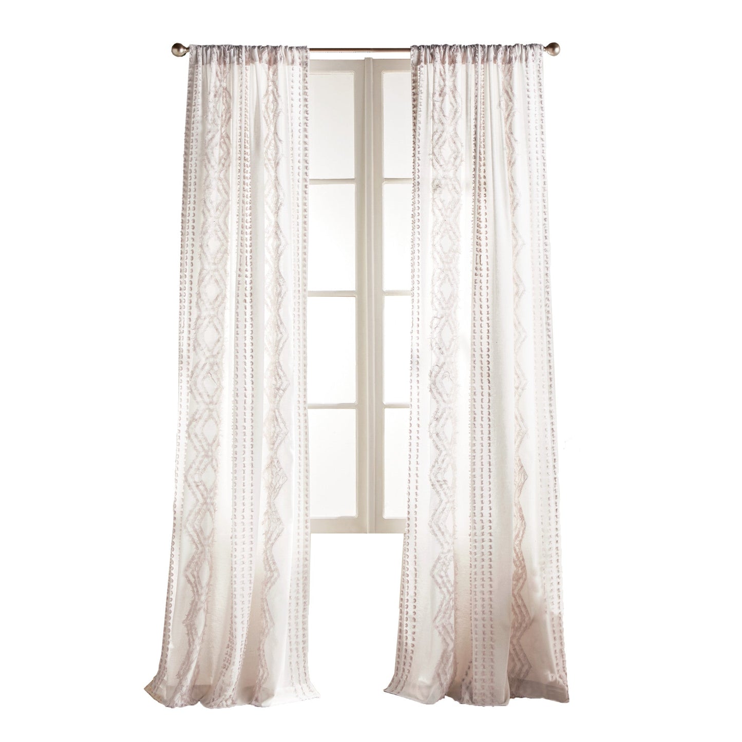 Peri Home Cut Geo Curtain Panel Paar