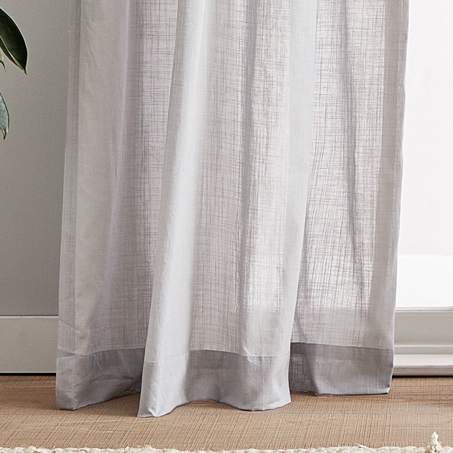 Peri Home 100% Baumwolle Sheer Curtain Panel Paar