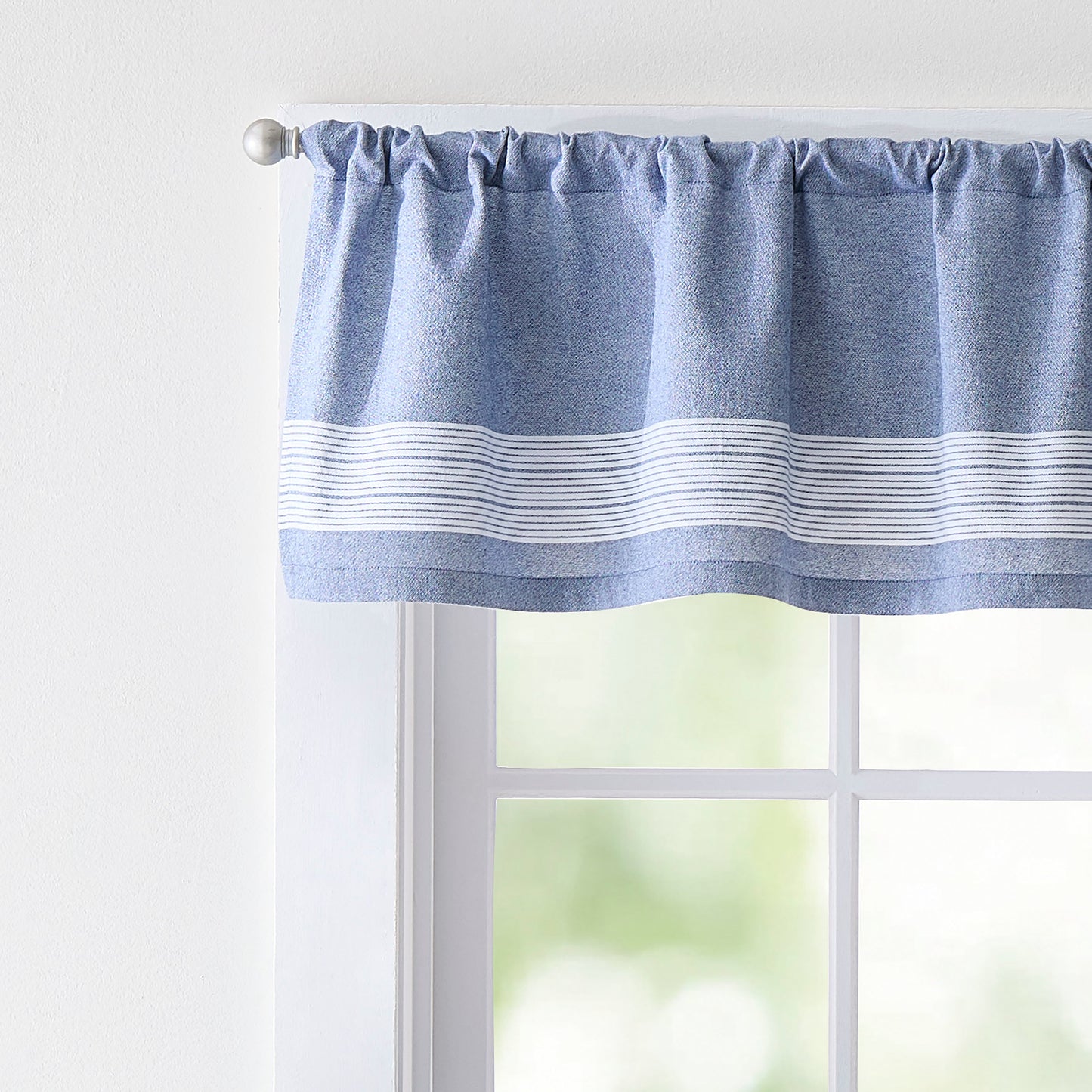 Vorhangarbeiten Denim Yarn Valance