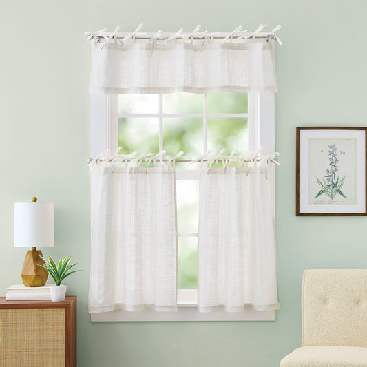 Vorhangwerk Tie Tab Woven Stripe Valance
