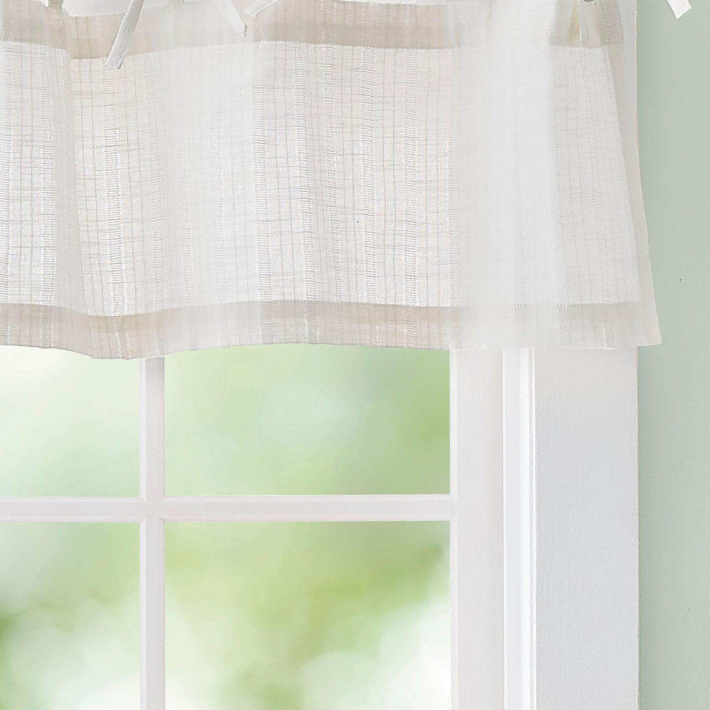 Vorhangwerk Tie Tab Woven Stripe Valance