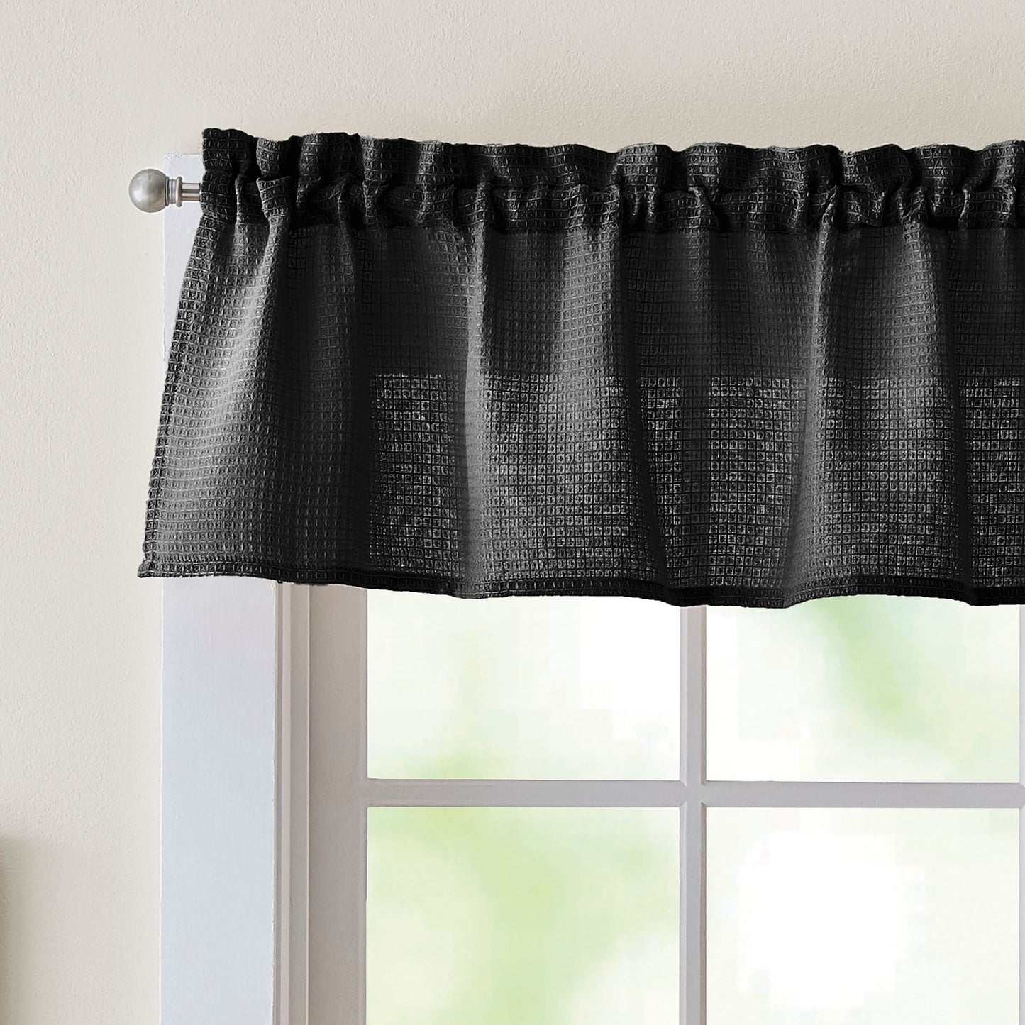 Curtainworks Eldridge Waffle 3-Piece Tier und Valance Set