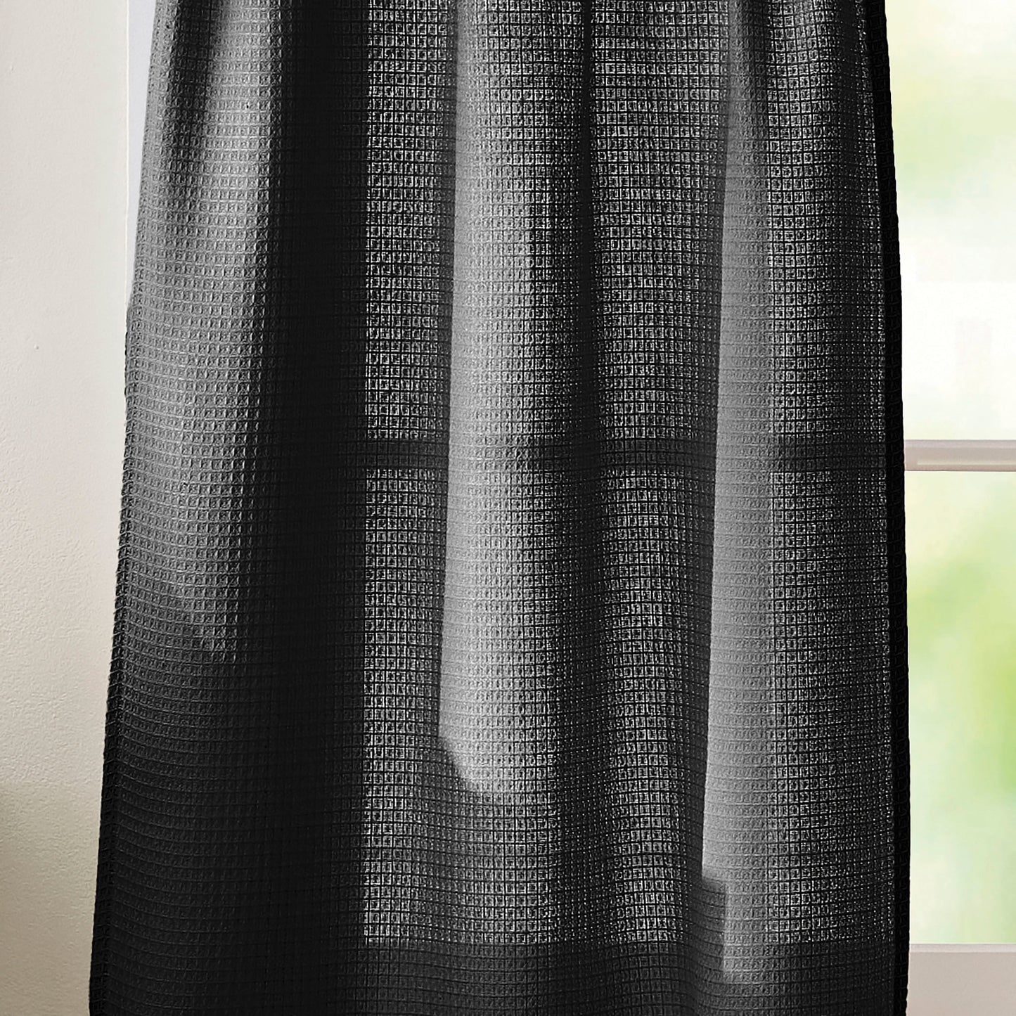 Curtainworks Eldridge Waffle 3-Piece Tier und Valance Set