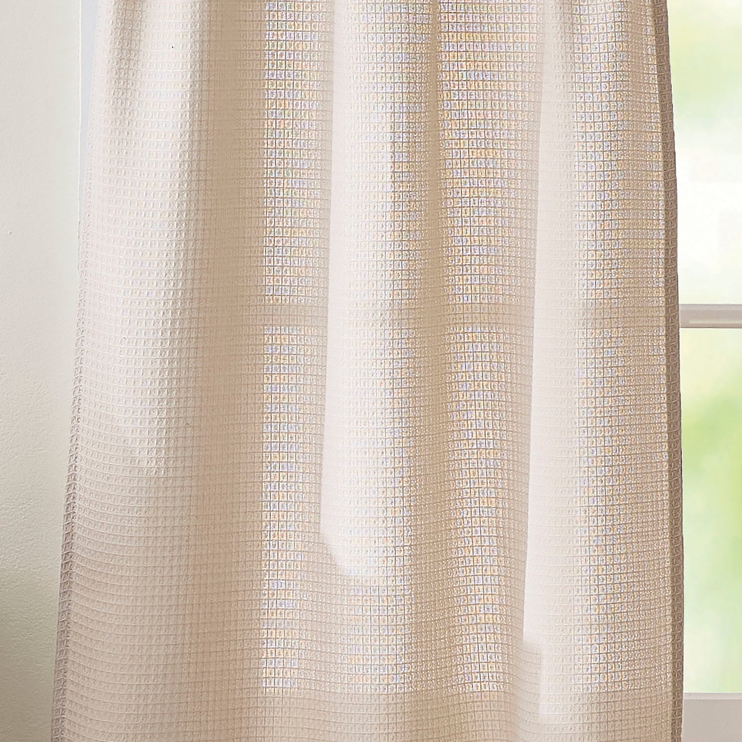 Curtainworks Eldridge Waffle 3-Piece Tier und Valance Set