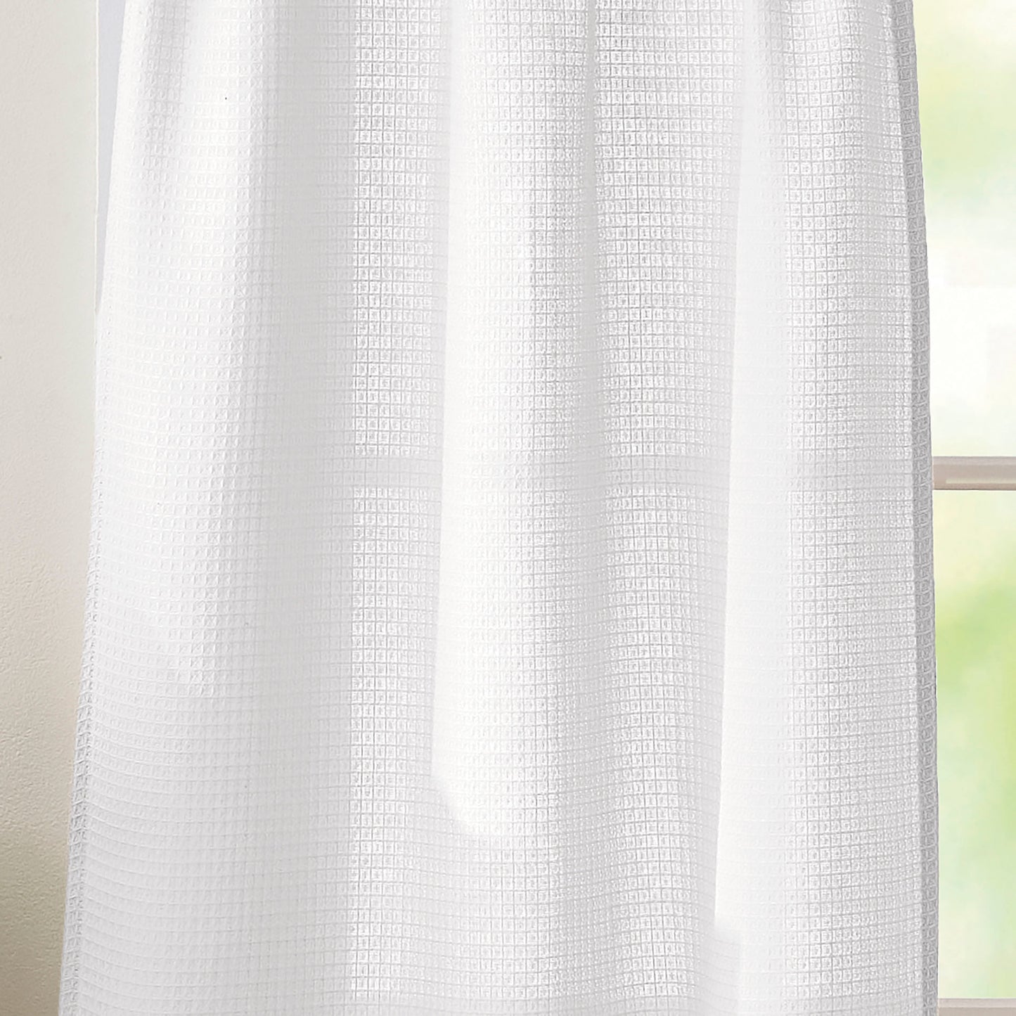 Curtainworks Eldridge Waffle 3-Piece Tier und Valance Set