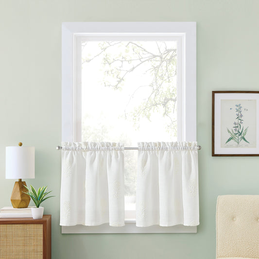 Curtainworks Grace Floral Tier Set
