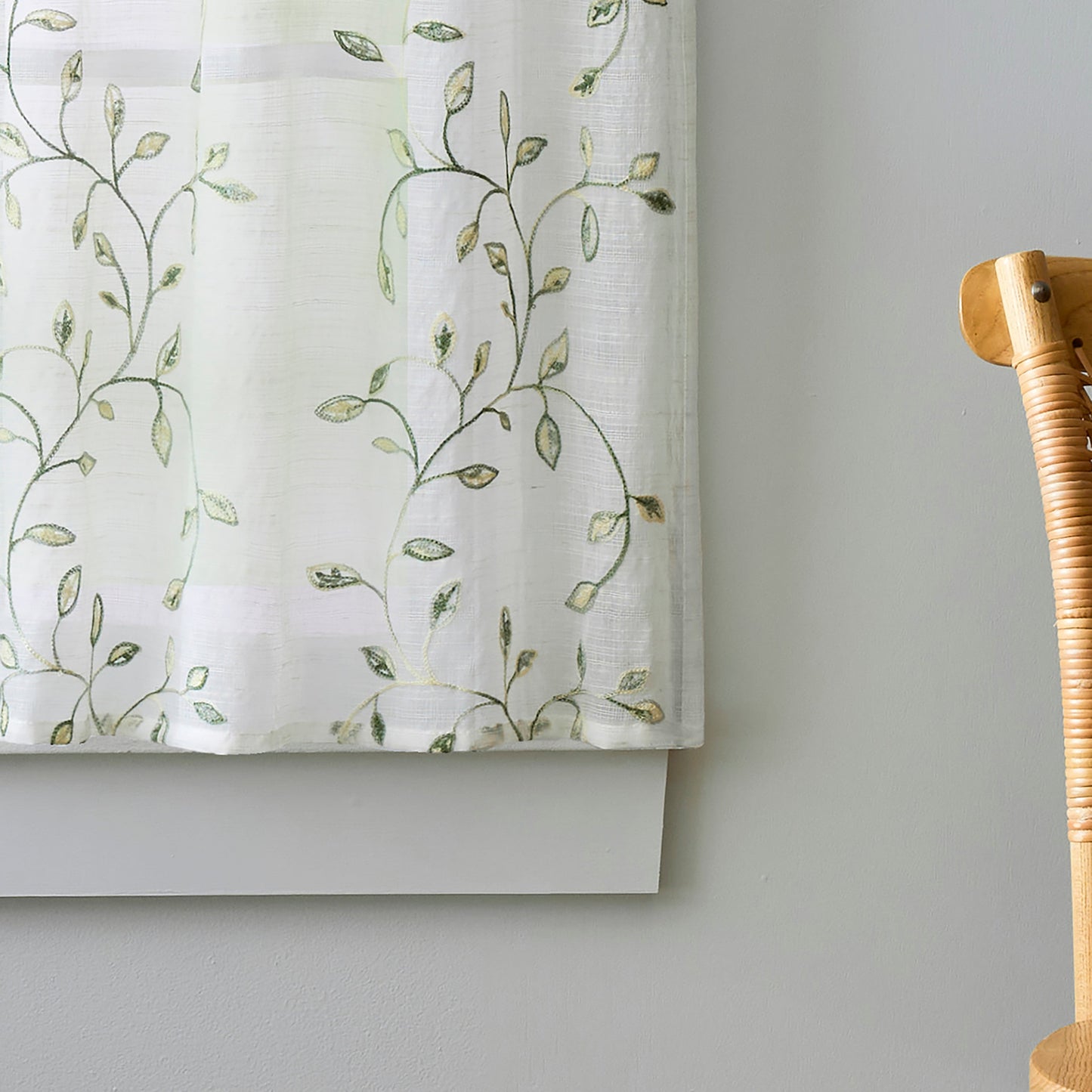 Martha Stewart Durham Stickerei Valance und Tiers 3-Piece Set