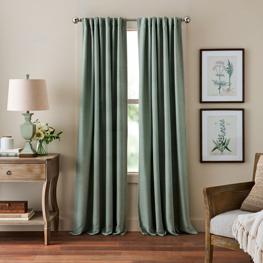 Martha Stewart Bethune Curtain Panel Paar